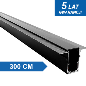 Szyna Magnetyczna Szyna Czarny 300CM - DomenoLED