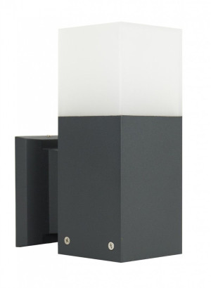 Kinkiet zewnętrzny Cube 20W IP44 ciemny popiel CB-K DG Su-Ma