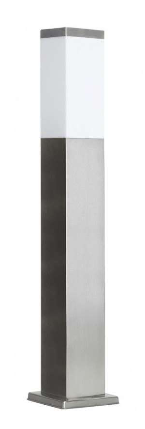 Lampa ogrodowa stojąca Inox Kwadratowa 40W IP44 srebrna SS802-650 Su-Ma
