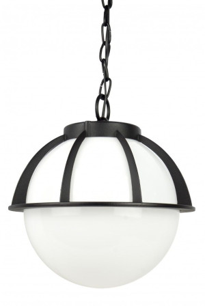 Lampa wisząca zewnętrzna Kule z koszykiem 250 60W IP43 czarna K 1018/1/KPO 250 Su-Ma
