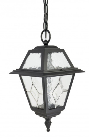 Lampa wisząca zewnętrzna Witraż 60W IP43 czarna K 1018/1/N Su-Ma