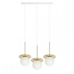 Lampa wisząca BORRA B 3L mosiądz G9 - UMMO Lighting