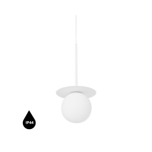 Lampa wisząca BORRA B biały IP44 - UMMO Lighting