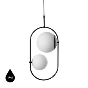 Lampa wisząca KOBAN C czarny IP44 - UMMO Lighting