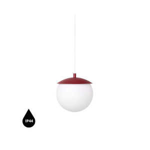 Lampa wisząca KUUL G burgundowy IP44 - UMMO Lighting