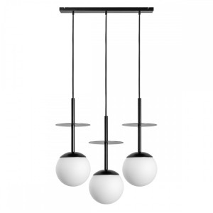 Lampa wisząca PLAAT A 3L czarny E27 - UMMO Lighting