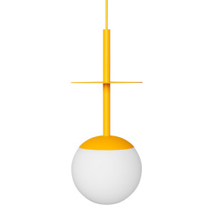 Lampa wisząca PLAAT A melonowy żółty E27 - UMMO Lighting