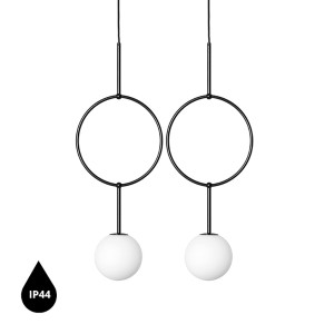 Lampa wisząca ISUULLA B czarny IP44 - UMMO Lighting