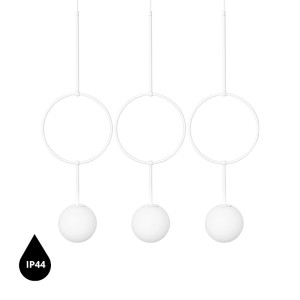 Lampa wisząca ISUULLA C biały IP44 - UMMO Lighting