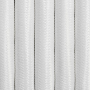 Kabel w oplocie białym poliestrowym trzyżyłowy 3x1,5mm2 - Kolorowe Kable Akcesoria