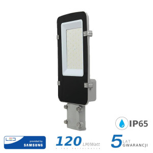 Oprawa uliczna led v-tac samsung chip a++ 30w szara vt-30st 4000k 3600lm 5 lat gwarancji