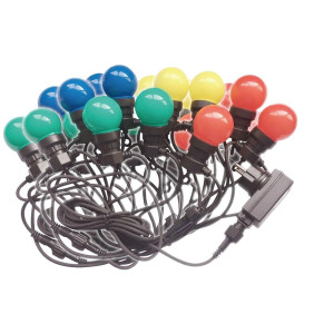 Girlanda ogrodowa v-tac (sznur) 1w led 10 metrów 20 żarówek vt-70520 rgby 600lm