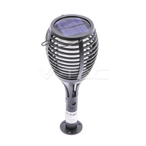 Oprawa ogrodowa v-tac zestaw 4 sztuki solarna 4 funkcje efekt płomienia vt-719 1700k 5lm