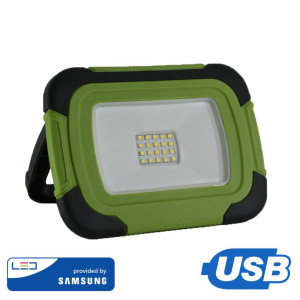 Projektor led v-tac 10w ładowalny usb samsung chip 3,7v li-ion ip44 vt-10-r 4000k 700lm