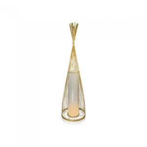 Drewniana lampa podłogowa v-tac rattan e27 94cm vt-3100 5 lat gwarancji