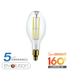 Żarówka led v-tac 24w e27 ed120 evolution 160lm/w a++ vt-2324 6400k 4000lm