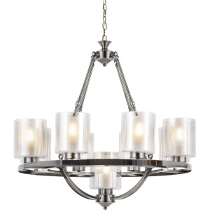 Lampa wisząca loft chromowana santini w9