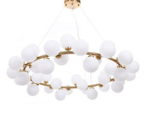 Nowoczesna lampa wisząca mosiężna marsiada w40