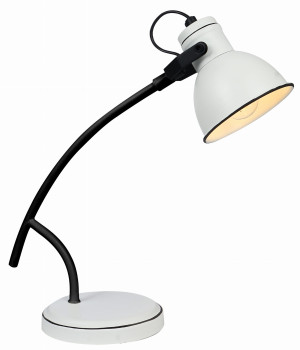 Zumba lampka gabinetowa sztyca skos 1x40w e14 biały+czarny