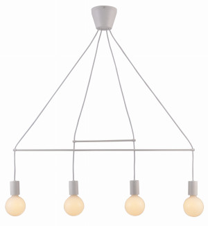 Alto lampa wisząca 4x40w e27 biały matowy
