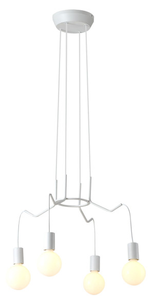 Basso lampa wisząca 4x40w e27 biały matowy