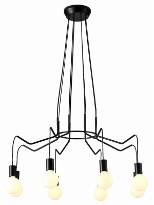 Basso lampa wisząca 8x40w e27 czarny matowy