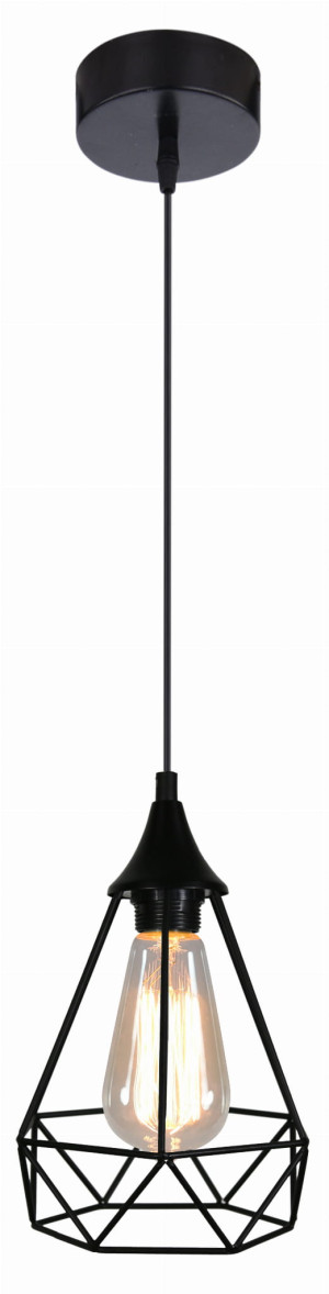 Graf lampa wisząca 1x60w e27 czarny