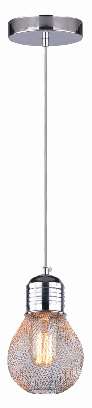 Gliva lampa wisząca 1x60w e27 chrom (bez żarówek)