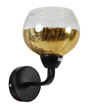 Cromina gold lampa kinkiet 1x60w e27 czarny