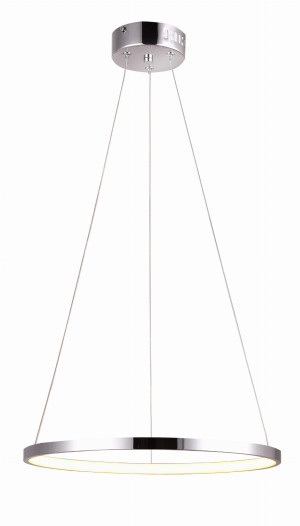 Lune lampa wisząca 30 okrągły 18w led 4000k chrom