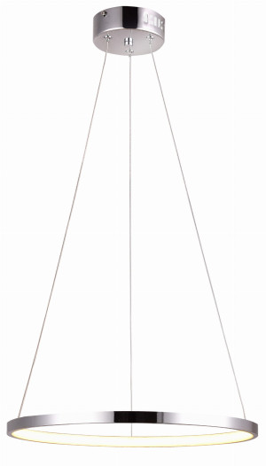 Lune lampa wisząca 40 okrągły 25w led 4000k chrom