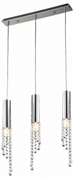 Duero lampa wisząca 3x3w led gu10 chrom