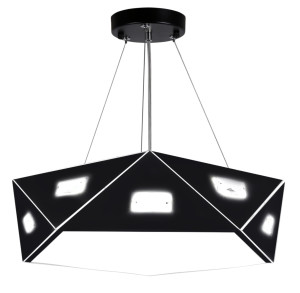 Nemezis lampa wisząca pięciokatny 42 3x40w g9 z żarówką czarny