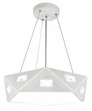 Nemezis lampa wisząca pięciokatny 42 3x40w g9 z żarówką biały
