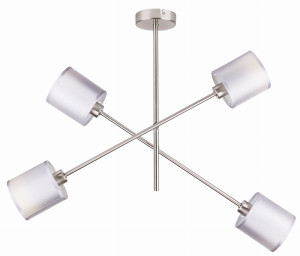 Sax lampa wisząca sztyca 4x40w e14 satyna