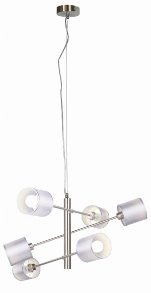 Sax lampa wisząca linka 6x40w e14 satyna
