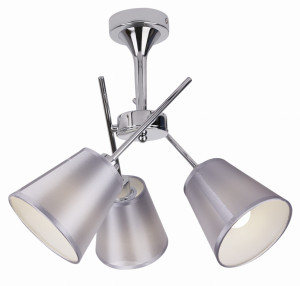 Vox lampa wisząca 3x40w e14 chrom z abażurem
