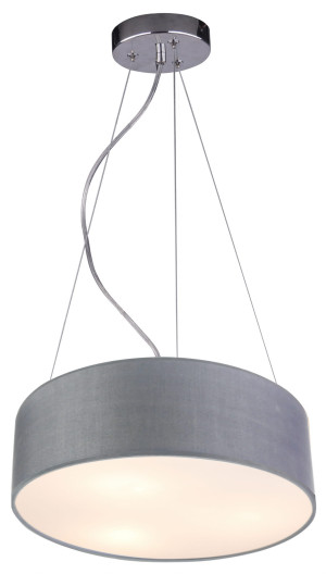 Kioto lampa wisząca 40 3x40w e27 jasno szary