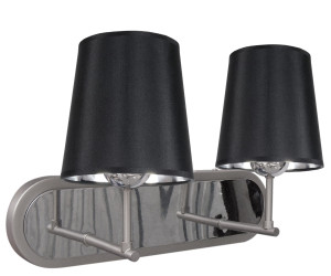 Milonga lampa kinkiet 2x60w e27 satyna