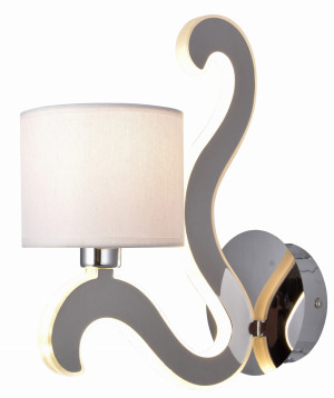 Ambrosia 1 lampa kinkiet 1x40w e14 + 6w led chrom