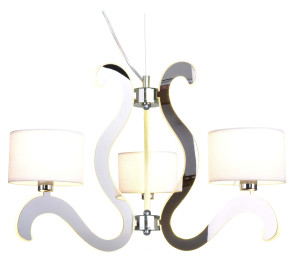 Ambrosia 1 lampa wisząca 3x40w e14 + 18,4w led chrom