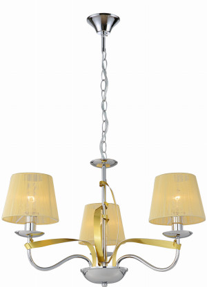 Diva lampa wisząca 3x40w e14 chrom/złoty