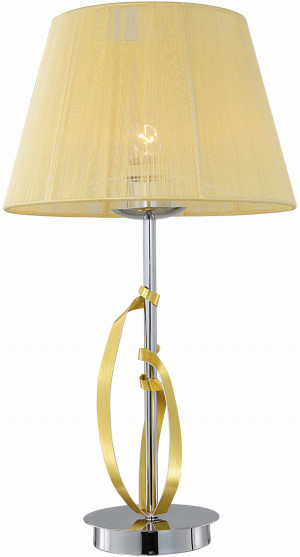 Diva lampa gabinetowa 1x60w e27 chrom/złoty
