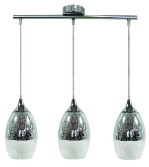 Celia lampa wisząca 3x60w e27 srebrny