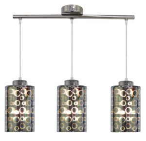 Nocturno lampa wisząca 3x40w e27 chrom