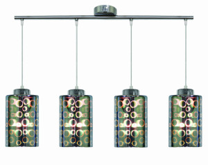 Nocturno lampa wisząca 4x40w e27 chrom