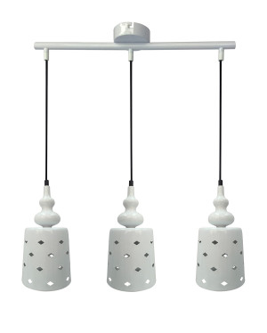 Hamp lampa wisząca 3x60w e27 biały