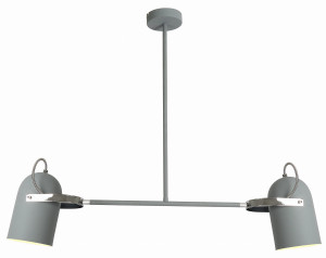 Gray lampa wisząca 2x40w e27 szary