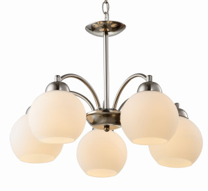Tobago lampa wisząca 5x60w e27 satyna