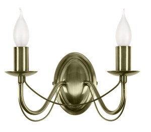 Muza lampa kinkiet 2x40w e14 patyna